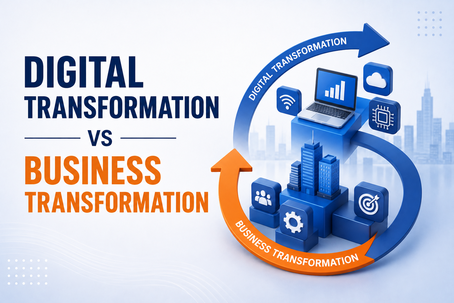digital transformation vs. business transformation