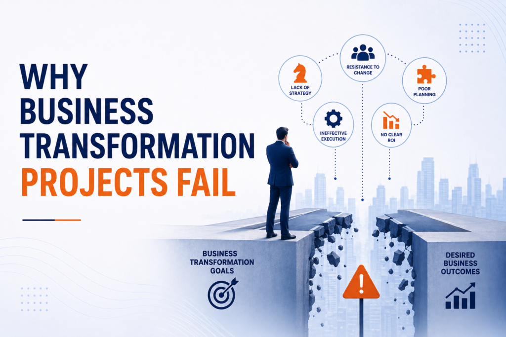 reasons why business transformation projects fail